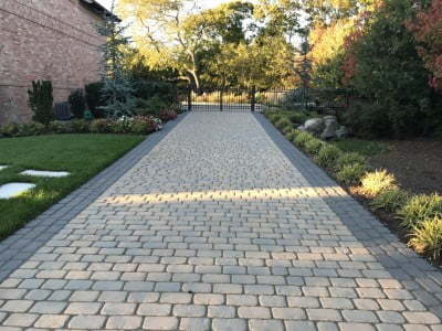 Brighton Paving Contractors Laying Cobblestones in Brighton